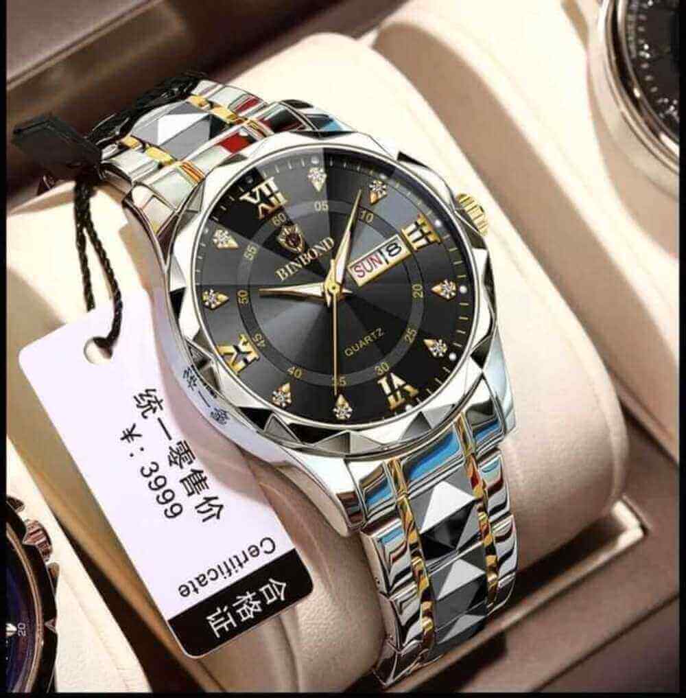 Binbond 2521 Stainless Steel Fashionable Watch For Men