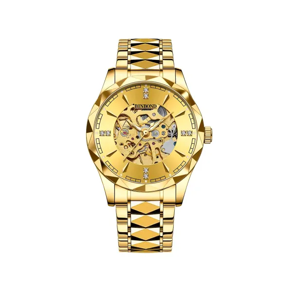 Binbond 5059 Automatic Mechanical Fashionable Watch For Men – Golden
