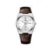 Poedagar 930 Elegant Ultra-Thin Gemstone Leather Luminous Quartz Watch- Brown
