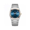 PPOEDAGAR 930 Business Luminous Stainless Steel Quartz Men’s Watch- Silver Blue &  Rose Gold