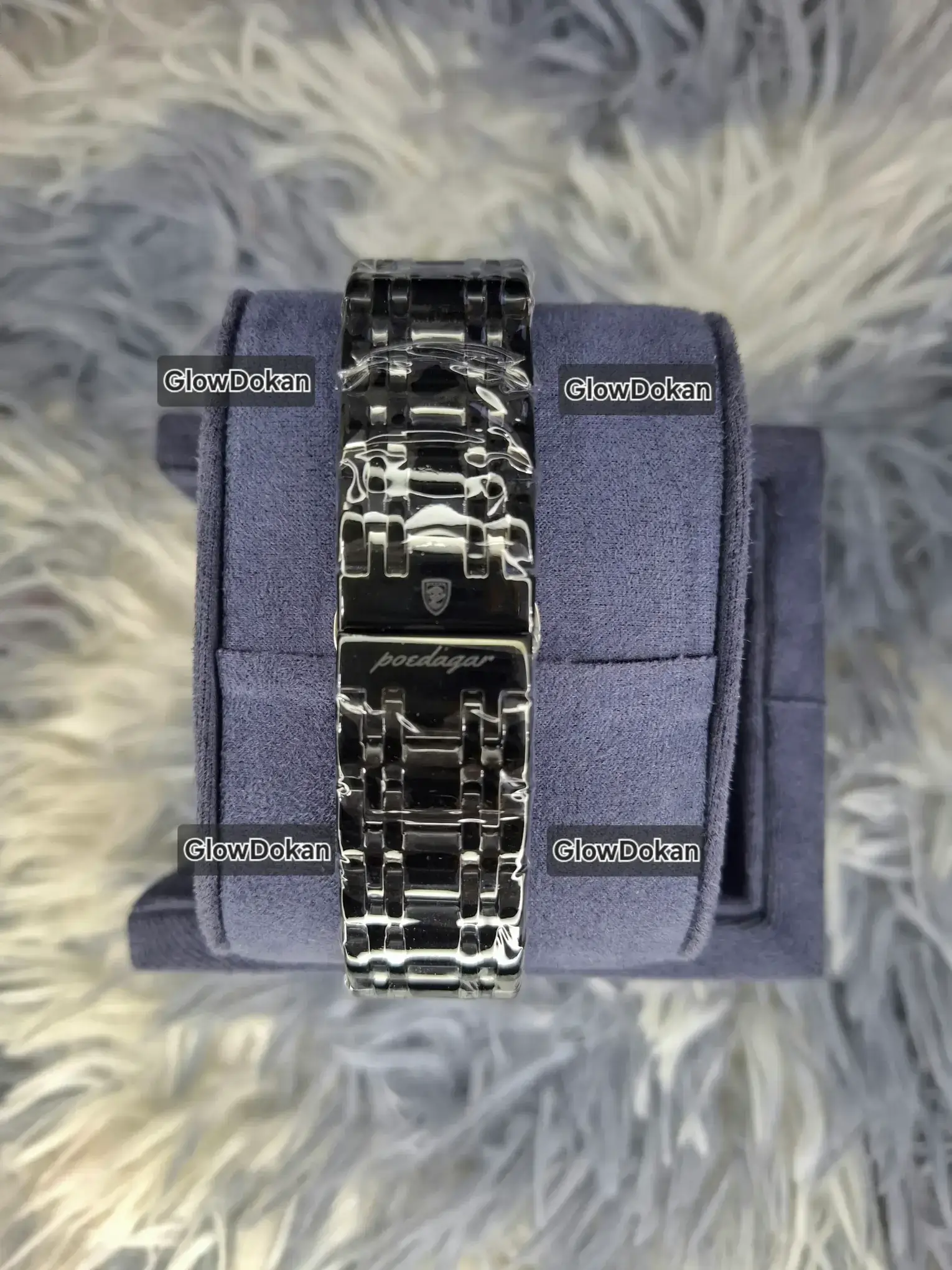 Poedagar 938 Men’s Luxury Stainless Steel Chronograph Quartz Watch Waterproof Full Black - Image 4