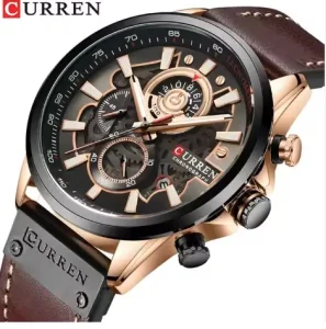 Curren 8380 Factory New Men Fashion Quartz Watch Leather Sport Men's Chronograph Wrist Watch