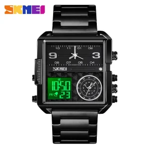SKMEI 1584 Men’s Digital Quartz Watch, Black.