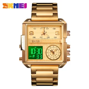 SKMEI 1584 Men’s Digital Quartz Watch, Golden.